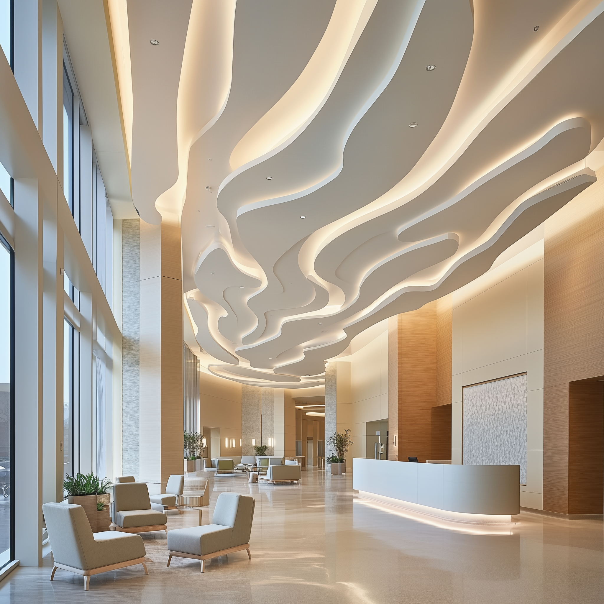 Mindful design in healthcare spaces promoting healing and comfort