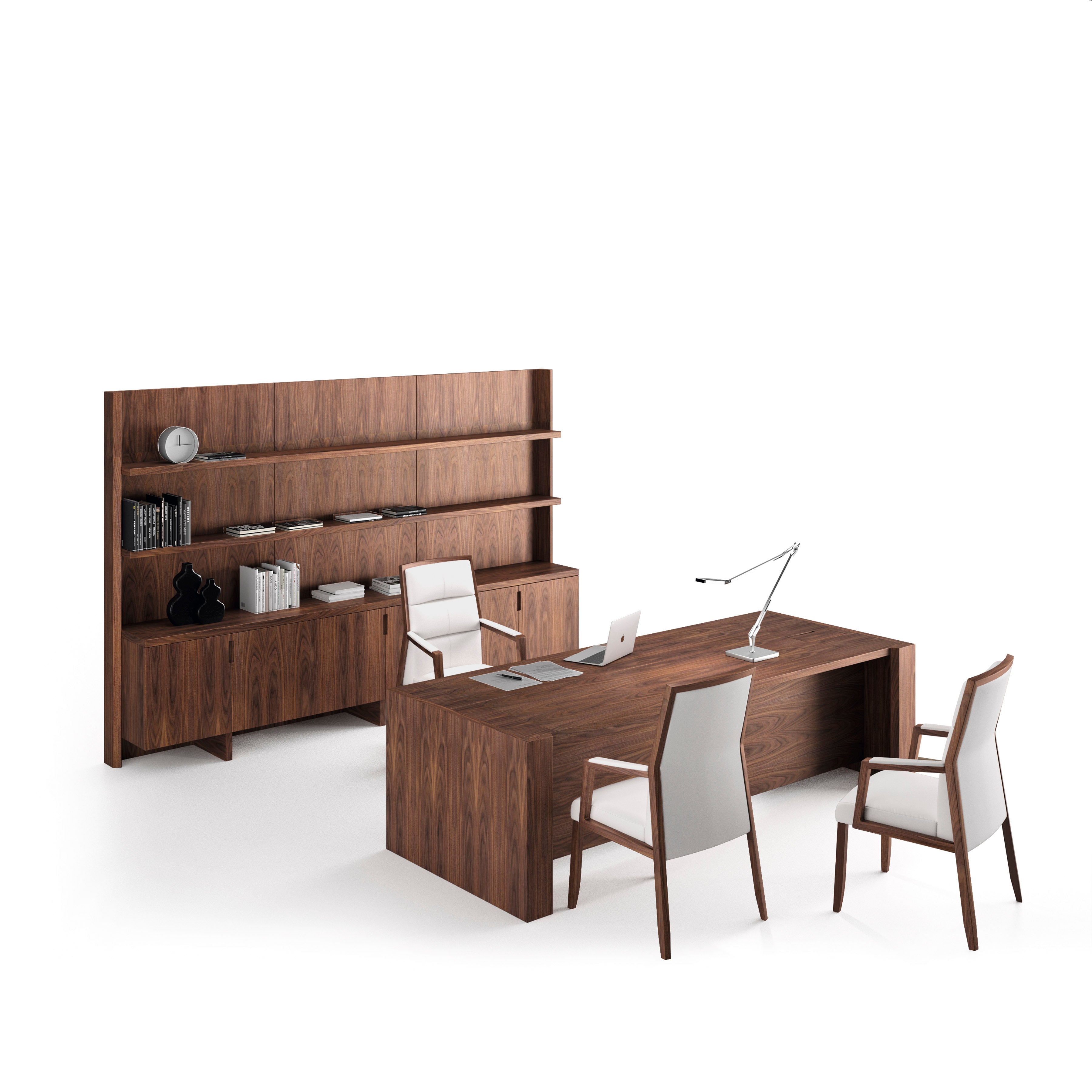 Freeport executive desk by Ofifran Spain – luxurious and refined workspace solution with clean lines, premium wood finishes, and integrated storage – perfect for executive offices and boardrooms – supplied by Atelier 21 KSA, Top Interior Fit-out Company in Saudi Arabia and Riyadh. مكتب فريبورت التنفيذي من Ofifran إسبانيا – تصميم فاخر بتشطيبات خشبية أنيقة وتخزين مدمج – مثالي للمكاتب الإدارية وغرف الاجتماعات – مقدم من مفن الرسام، أفضل شركة تصميم داخلي وتشطيب مكتبي في السعودية والرياض.