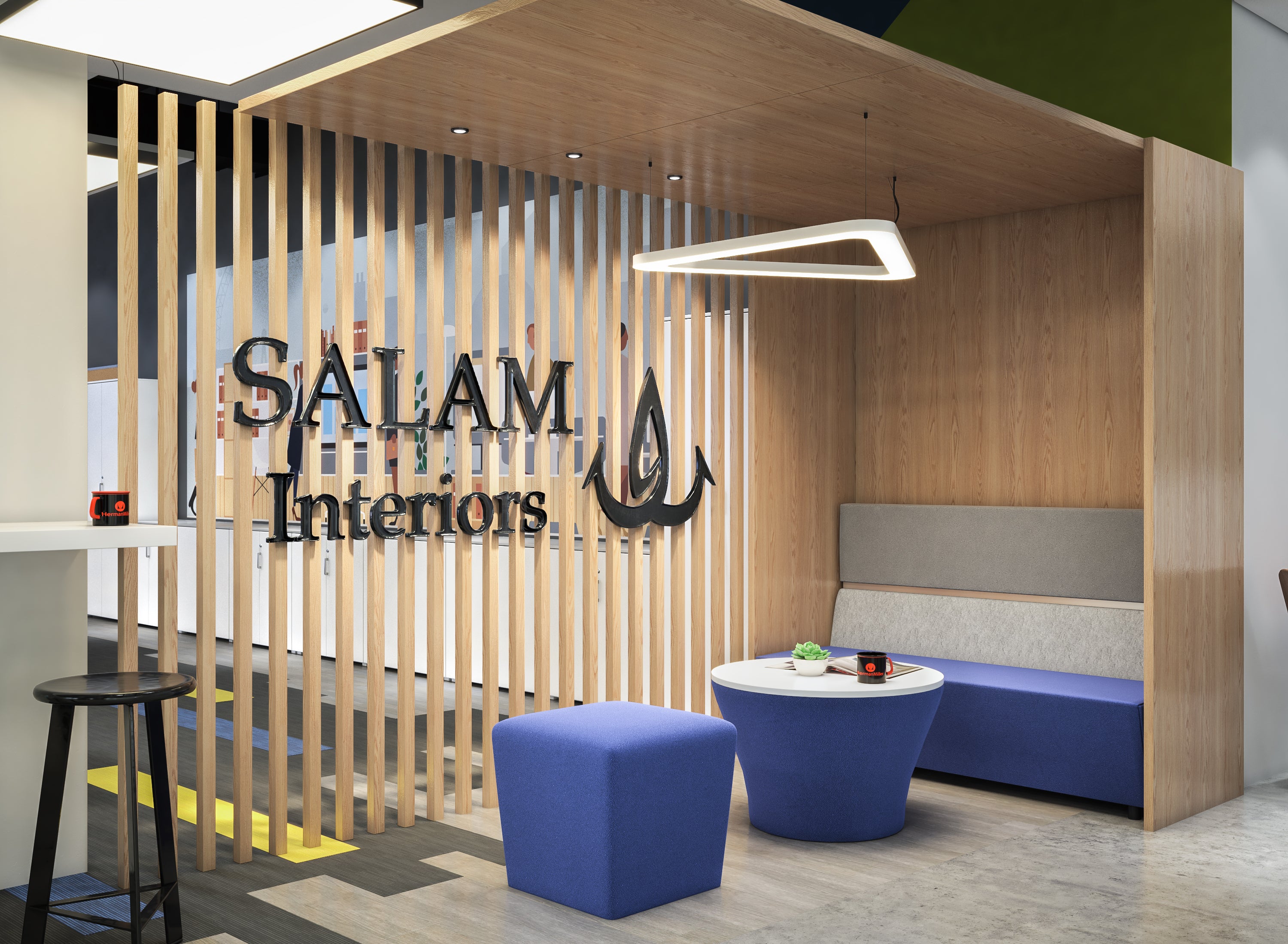 Office Interior Design Project for Salam Enterprises Bahrain By Atelier 21 KSA