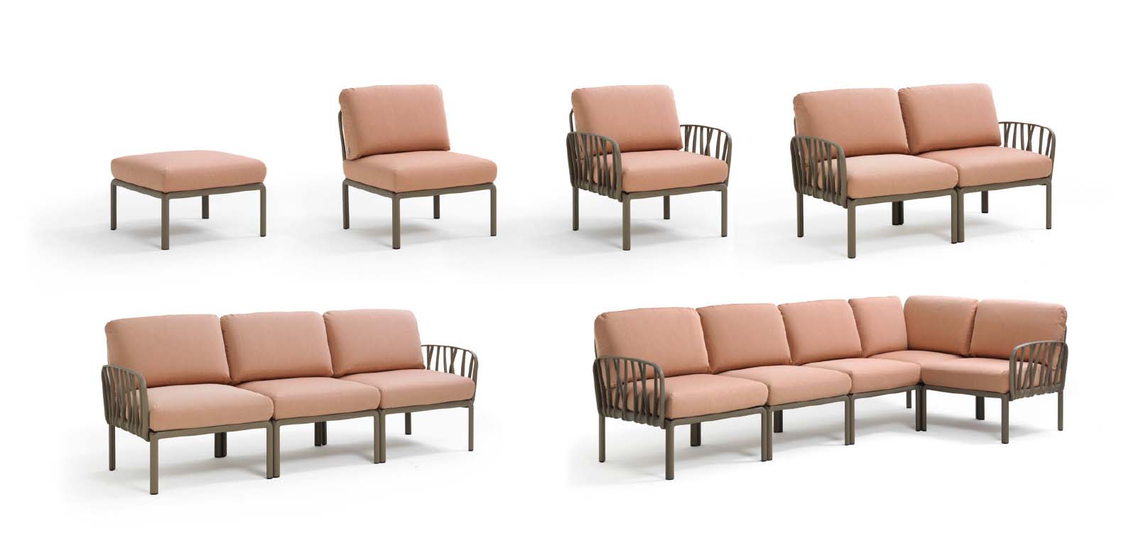 Komodo outdoor sofa by Nardi Spain – modular and weather-resistant seating system with plush cushions and a durable resin frame – ideal for terraces, hospitality lounges, and outdoor relaxation areas – available from Atelier 21 KSA, Top Interior Designer, Furniture Supplier, and Fit-out Company in Saudi Arabia and Riyadh.
أريكة Komodo من ناردى إسبانيا – نظام جلوس خارجي مرن ومتين مع وسائد مريحة وهيكل مقاوم للطقس – مقدم من مفن الرسام، أفضل مصمم داخلي، ومورد أثاث، وشركة تنفيذ تشطيبات داخلية في السعودية والرياض