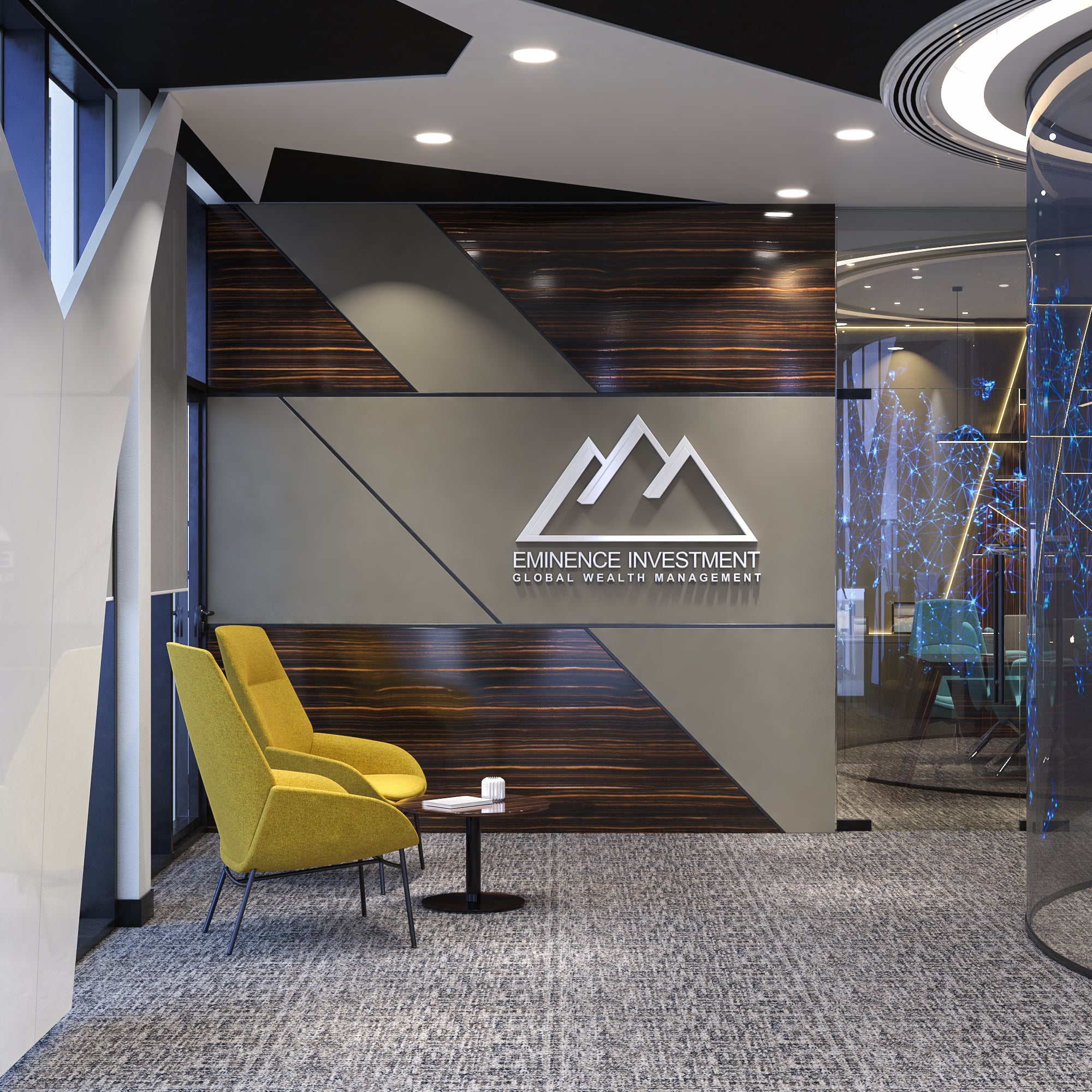 Office Interior Design Project for Eminence Wealth Management By Atelier 21 KSA