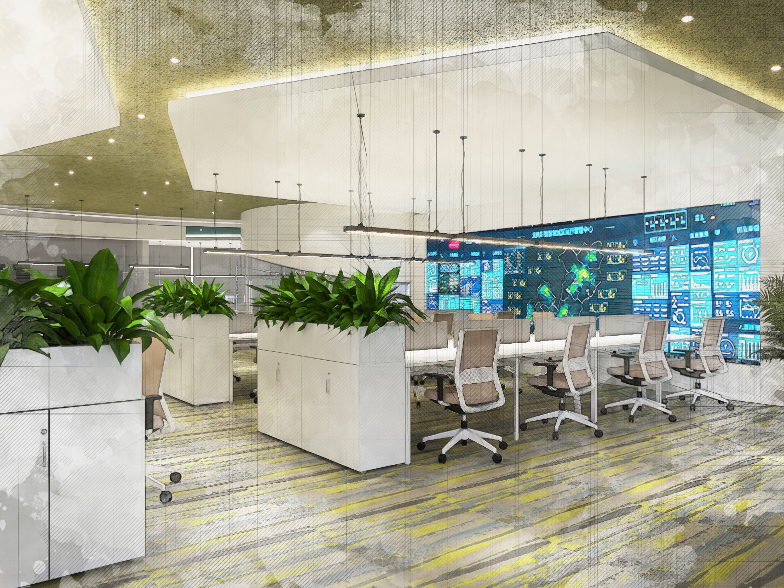 Office Interior Design Project for NSSC By Atelier 21 KSA