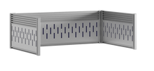 Load image into Gallery viewer, MULTI-RAIL BAR SPLIT SCREEN SYSTEM, WITH ALUMINIUM COVER MESH, FOR 160x80 DESK
